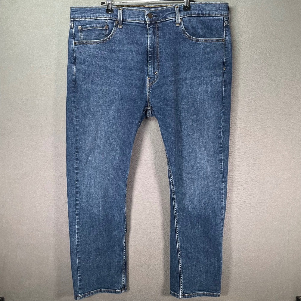 Levis 506 Jeans Mens 38x30 Regular‎ Straight Blue Stretch Denim